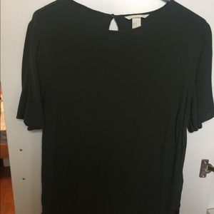 H&M forest green top